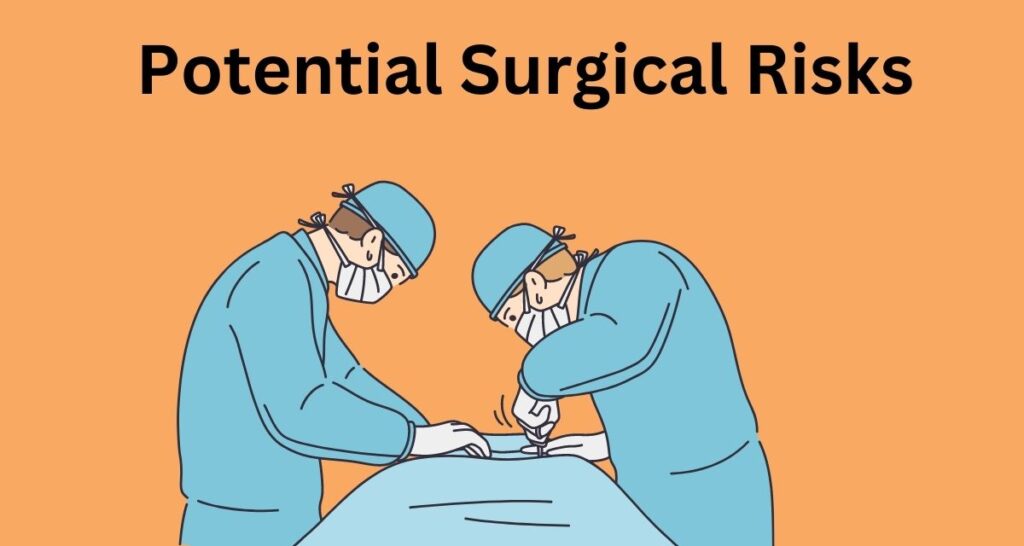 Doctors operating with a text
potential surgical risks